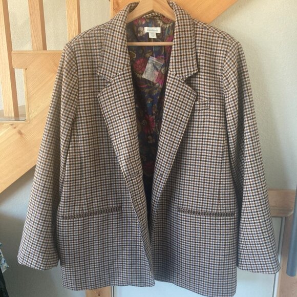 Sundance The Janae Houndstooth wool blazer sz XXL - Excellent Condition/Boho - Picture 1 of 11